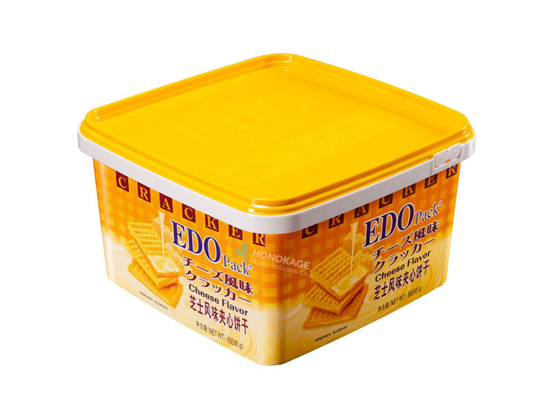 High Quality Square Round Bucket Containers Ice Cream Box Food Iml Packaging  Plastic Cake Box With Window 1000ml Or Customized - Buy Plastic Food Storage  Contai…