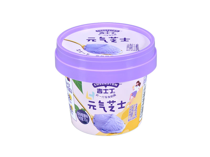 3oz Plastic Yogurt Cup With Lid And Spoon