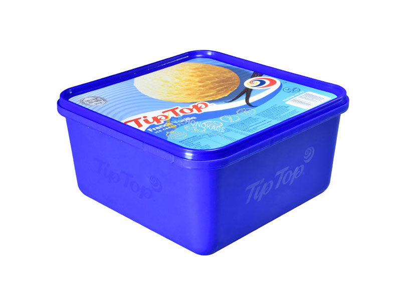 High Quality Square Round Bucket Containers Ice Cream Box Food Iml Packaging  Plastic Cake Box With Window 1000ml Or Customized - Buy Plastic Food Storage  Contai…