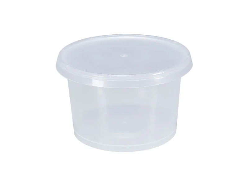 black plastic food containers