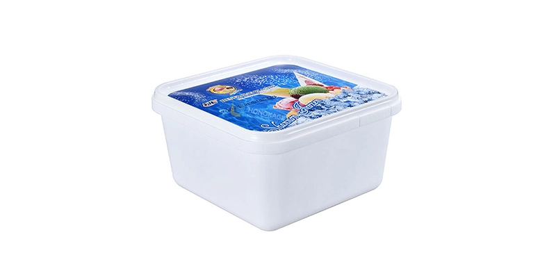 1l Square Plastic Ice Cream Container
