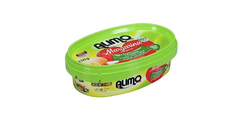250g Oval Butter Container Made by Polypropylene PP Material
