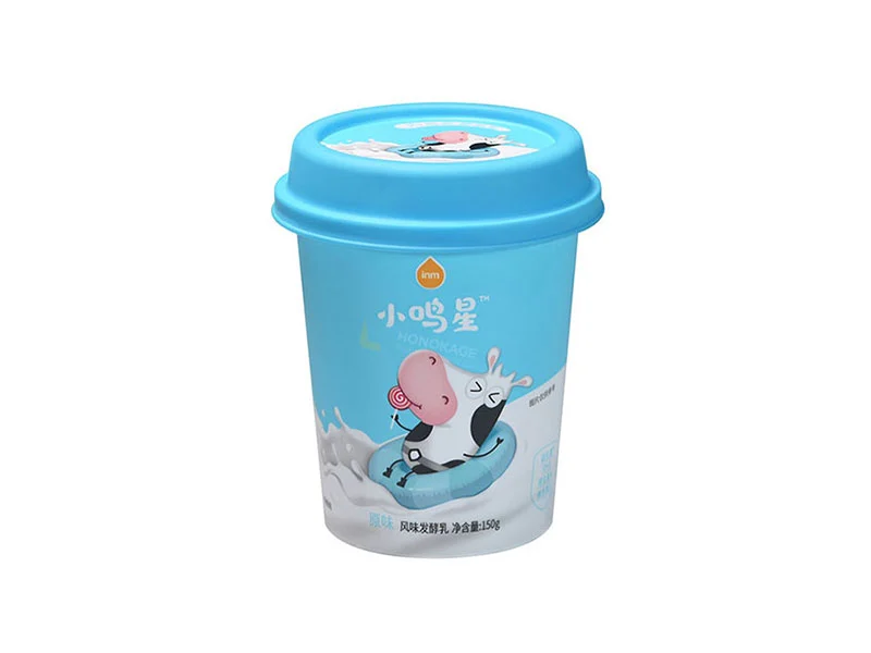 150g PP Yogurt Cup With Lid And Spoon