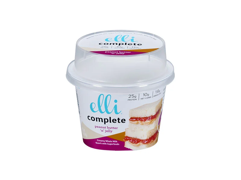 230g Round IML Plastic Yogurt Cup With Tall Height Lid