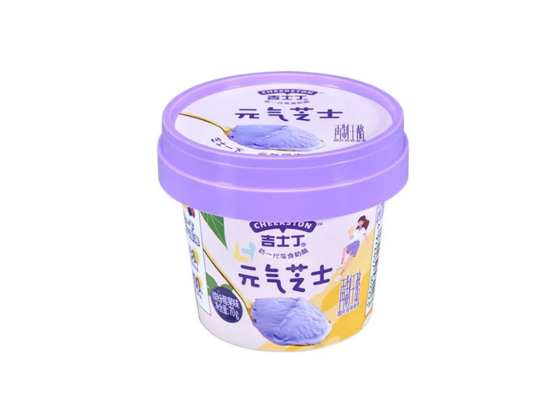 3oz Plastic Yogurt Cup With Lid And Spoon